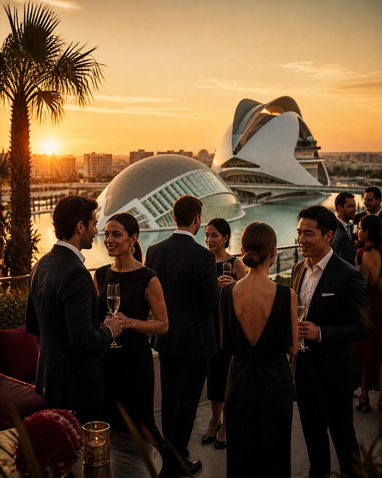 Valencia at sunset